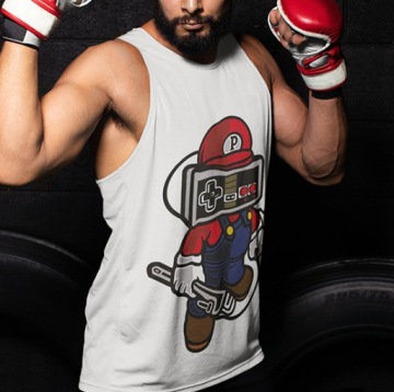 ТАНКОВАЯ МАЙКА АНИМИРОВАННАЯ ГОЛОВА ИГРОКА 1