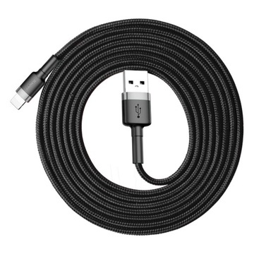 Kabel przewód USB do Lightning iPhone iPad Baseus Cafule 2m 200cm oplot