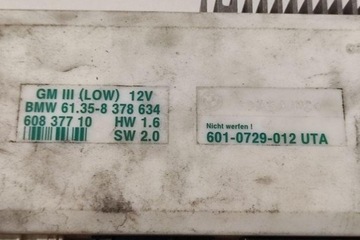 MODUL POHODĚ BMW 5 (E39) 61358378634 2.5L DIESEL 105KW 2000