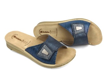 ТАПОЧКИ ЖЕНСКИЕ INBLU FC-53 ПУ КОЖА, КОЖАНАЯ Стелька, ЛЕТНИЕ НА ПЛОСКОЙ ПЛАНЕ