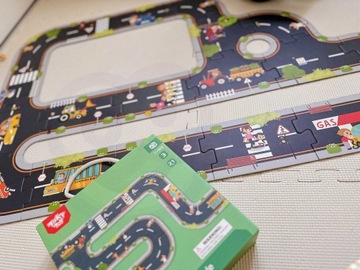 ДОРОЖНАЯ ПАЗЛ ШОССЕ МОДЕЛЬ ТРЕК ПАЗЗЛ ДОРОЖНАЯ СБОРКА ИГРУШКА ТУКИ