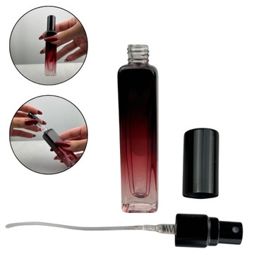 Распылитель духов для путешествий Ombre Red Vial Atomizer Mini Bottle 15 мл