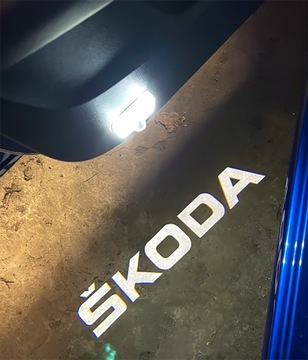 Светодиодный проектор Skoda HD Logo Karoq Kodiaq Octavia 3