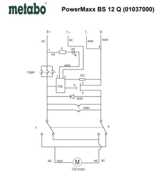 Metabo przekładania do wkrętraki BS 18 Quick