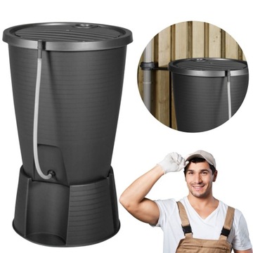 Zbiornik Pojemnik na deszczówkę INDIGO WATER BUTT Beczka 220L FULL KOMPLET
