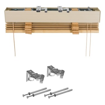 Горизонтальные ДЕРЕВЯННЫЕ жалюзи 50мм, размер 200х70