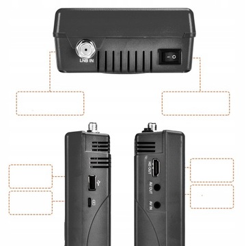 СПУТНИКОВЫЙ FINDER V8 FINDER 2 DVB-S2X 3,5-дюймовый ЖК-дисплей, 4000 мАч