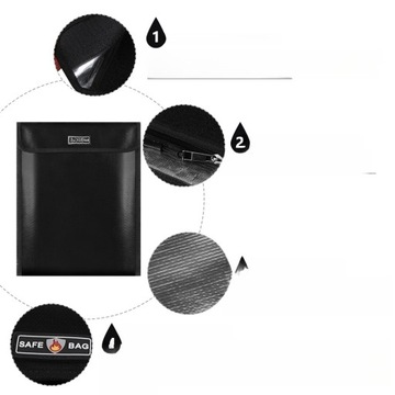 ВОДОНЕПРОНИЦАЕМАЯ И ОГНЕУСТОЙЧИВАЯ СУМКА БЕЗОПАСНЫЙ ЧЕХОЛ ДЛЯ ДЕНЕГ