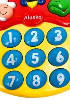 Grający telefonik dla dziecka telefon na baterie z dźwiękiem stacjonarny