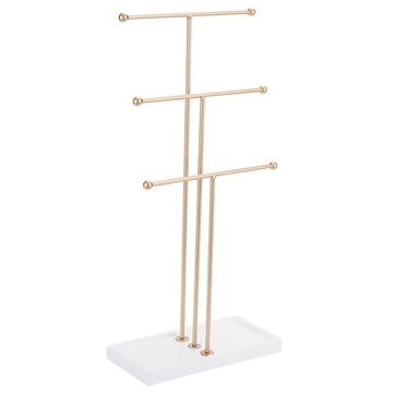 3-СЛОЙНЫЙ ОРГАНАЙЗЕР ДЛЯ ЮВЕЛИРНЫХ УКРАШЕНИЙ ОЖЕРЕЛЬЕ СЕРЬГИ ДЕРЖАТЕЛЬ БРАСЛЕТА ЗОЛОТО