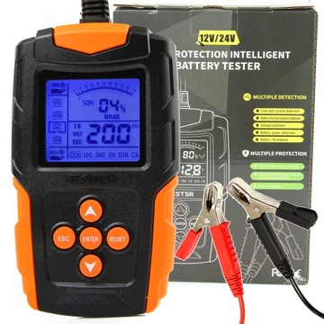 CYFROWY TESTER DO BATERII AKUMULATORÓW uniwersalny 6V 12V 24V