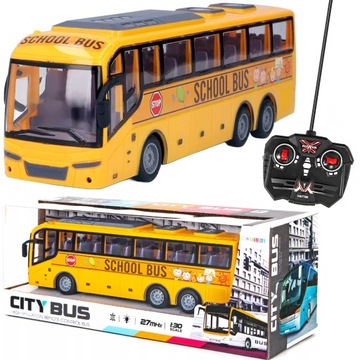 AUTOBUS SZKOLNY zdalnie STEROWANY światła LED AUTO