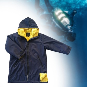 Куртка-пончо Surf Swim Parka Deep Blue Yellow