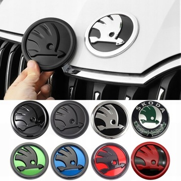 2 шт. Эмблема автомобиля Skoda 80 мм 90 мм