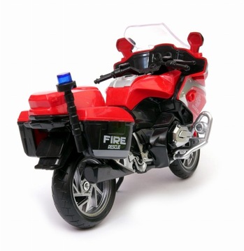 ИГРУШЕЧНЫЙ МОТОЦИКЛ ПОЖАРНЫЙ МОТОР СВЕТ ЗВУКОВЫЙ МОТОР МОДЕЛЬ МОТОРА FIRE 1 20
