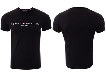 T-shirt męski okrągły dekolt Tommy Hilfiger rozmiar XL Black