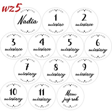 ДЕРЕВЯННЫЕ ТАРЕЛКИ С МЕСЯЦАМИ ДЛЯ ФОТОГРАФИЙ НАЗВАНИЕ Y3