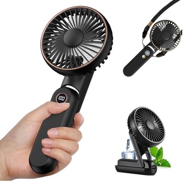 Wentylator mini goollb RĘCZNY czarny