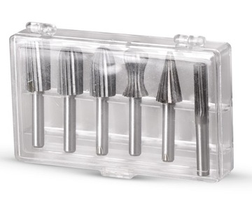 НАБОР КОНЦЕВЫХ ФРЕЗ ДЛЯ МЕТАЛЛИЧЕСКИХ НАПИЛЬНИКОВ HSS, 6 шт.