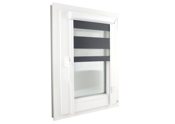 ROLETA DZIEŃ NOC W KASECIE Z PROWADNICAMI 82x130