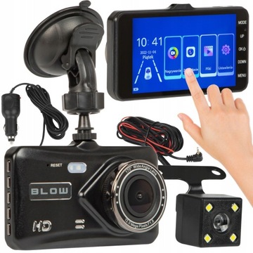 BLOW Rejestrator video BLACKBOX DVR F800 + kamera cofania wideorejestrator