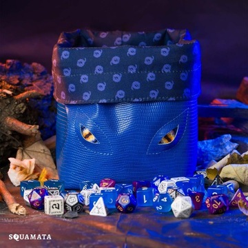 Мешок синего дракона из искусственной кожи с подкладкой DND D&D RPG Dice