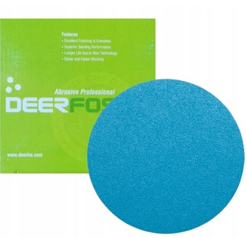 DEERFOS KRĄŻEK WODNY ŚCIERNY RZEP 125mm P120