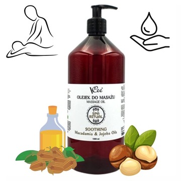 OLEJEK DO MASAŻU NATURALNY VCee MAKADAMIA 1000 ml