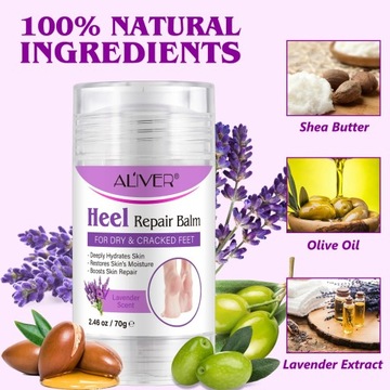 Aliver Lavender Heel Repair Balm - Бальзам для потрескавшихся пяток с лавандой 70г