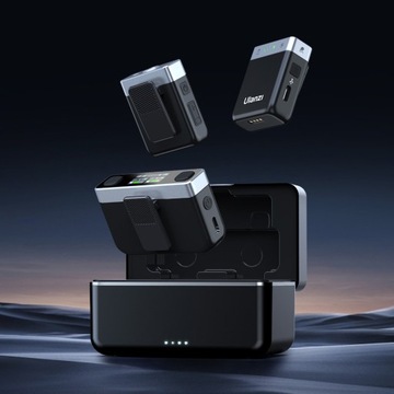 2 беспроводных микрофона, 100 м, для камеры телефона, 8 ГБ — ULANZI AM18