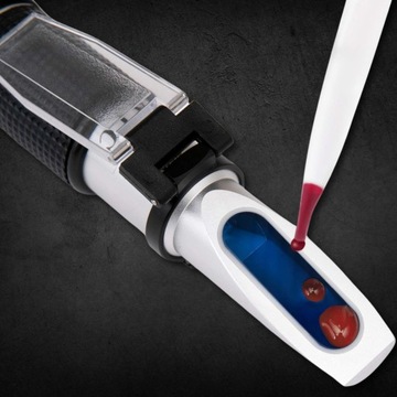 REFRAKTOMETR DO MIODU CUKROMIER + ZAWARTOŚĆ WODY KALIBRACJA MIERNIK CUKRU