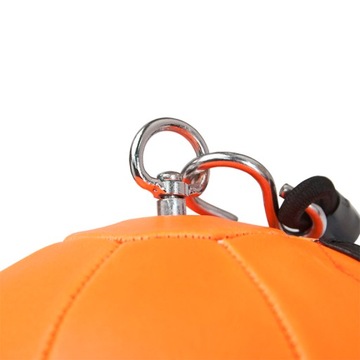 GRUSZKA BOKSERSKA NA GUMACH pomarańczowa PIŁKA REFLEKSOWA ALLRIGHT