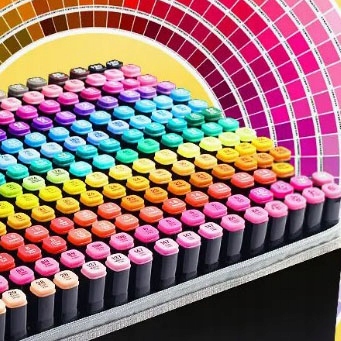 МАРКЕРЫ АЛКОГОЛЬНЫЕ ДВУХСТОРОННИЕ, МАРКЕРЫ, МАРКЕРЫ, ТРИПСЫ, 168 шт, набор, СУМКА