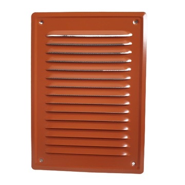 РЕШЕТКА ВЕНТИЛЯЦИОННАЯ МЕТАЛЛИЧЕСКАЯ С СЕТКОЙ 14х21 Дымоход