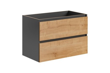 Monako Grey Oak 821 Szafka pod umywalkę 80 cm