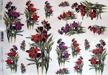 papier do decoupage ITD A-4 - D0434M kwiaty