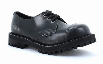 СТАЛЬНЫЕ БОТИНКИ СТАЛЬ БЕЛЫЕ/ЧЕРНЫЕ С 3 ОТВЕРСТИЯМИ 102/O/БЕЛЫЙ/B 42