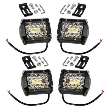 4X MOCNA LAMPA ROBOCZA LED 90W HALOGEN CIĄGNIKA REFLEKTOR SZPERACZ 12V 24V