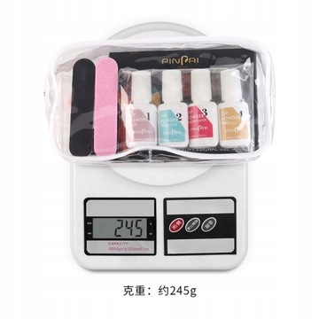 PINPAI DUŻY ZESTAW DO MANICURE TYTANOWY