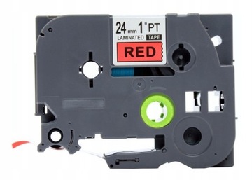 TAŚMA DO BROTHER TZe-FX451 24MM czerwona FLEXI