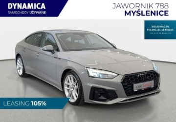 Audi A5 F5 Sportback Facelifting 2.0 40 TFSI 204KM 2020 Audi A5 Sportback VAT 23 S-line 40TFSI mHEV 204KM S-tronic 2020 r., salon
