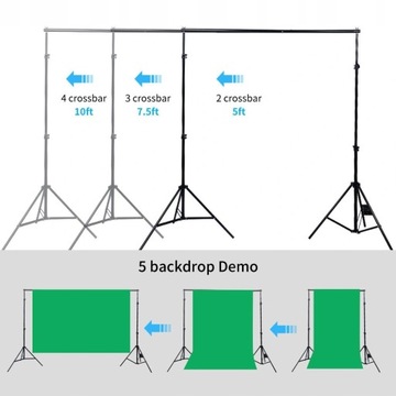 2x СОФТБОКС 50x70 E27 12x45W ФОНОВЫЕ ПОДСТАВКИ 1,6x3м