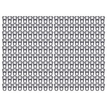 200 шт., пластиковые пряжки с куриным клювом из полипропилена