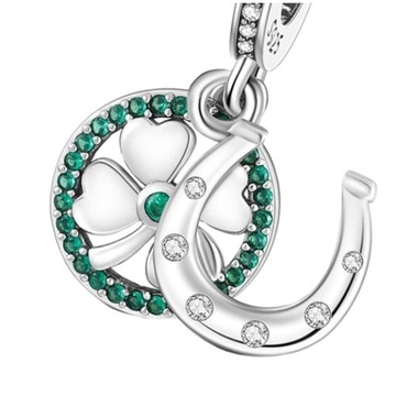 Charms Zawieszka Charms Koniczynka Podkowa Charmsy Trusky