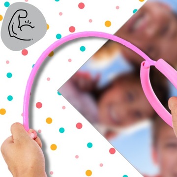 HULA HOP ДЛЯ НОГ ШКИПЕРА СКАЛАВКА МЯГКАЯ РЕЗИНА СО СВЕТОДИОДАМИ РОЗОВАЯ