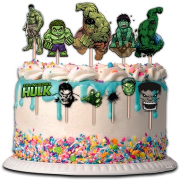 TOPPER HULK AVENGERS NA TORT BABECZKI POSTACI 11 sztuk