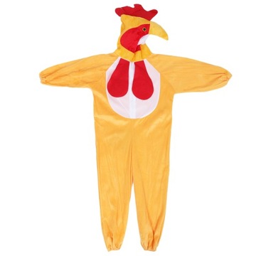 Kostium kurczaka dla dzieci kombinezon w kształcie zwierzątka kogut na studniówkę
