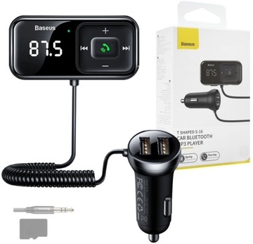 Transmiter FM Adapter Audio Jack AUX microSD