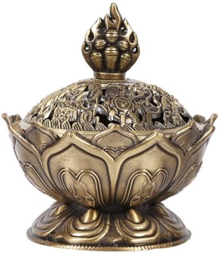 Бронзовая курильница в форме лотоса
