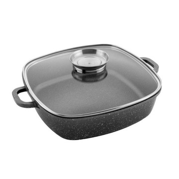 BRYTFANNA ALUMINIOWA KWADRAT VULCANO 3,5L 28CM